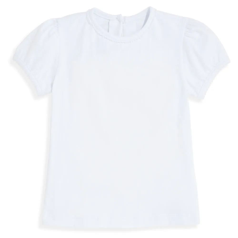 Girl's Pima Everyday Tee -- White
