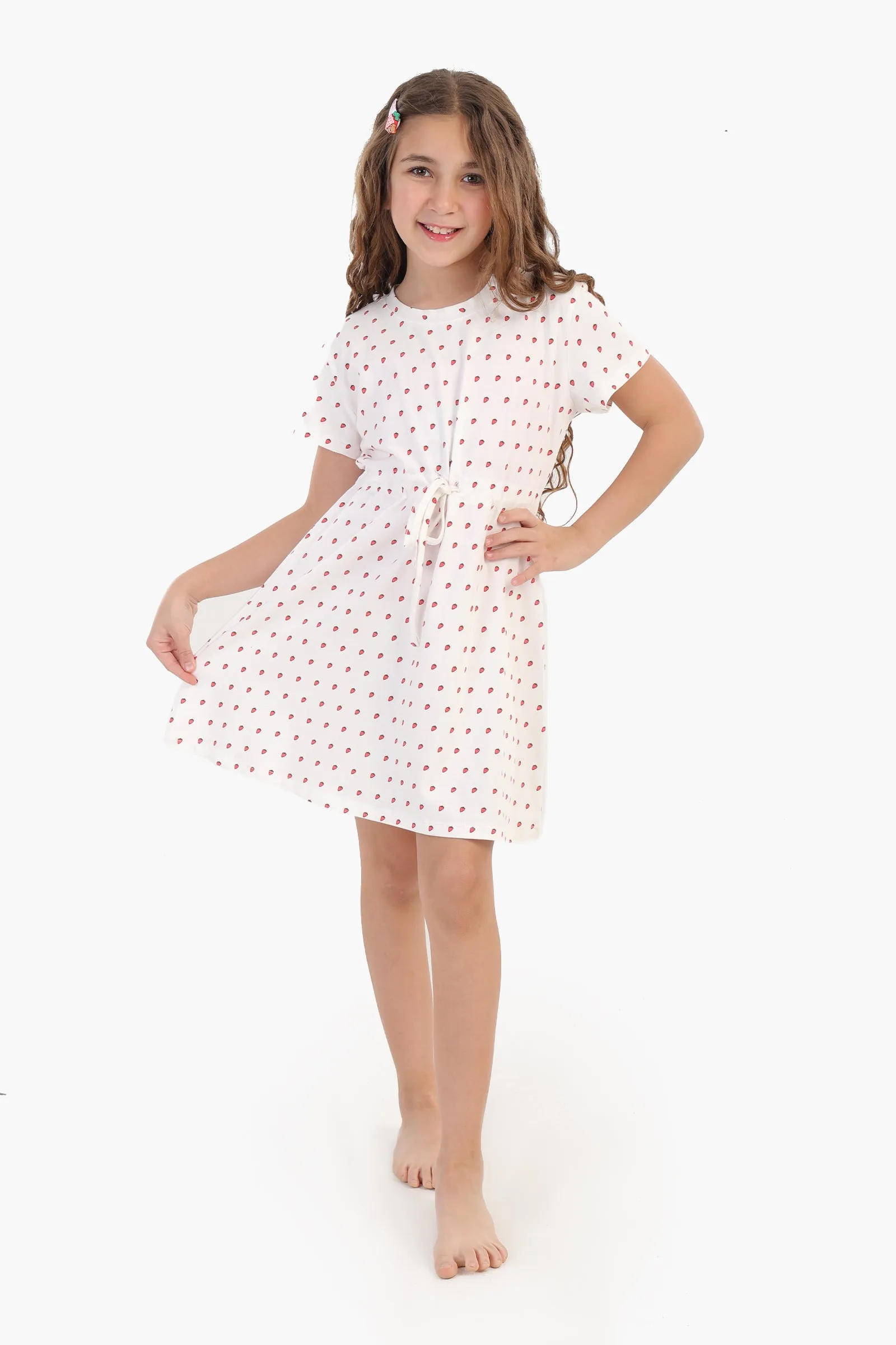 Girly Strawberry Print Nightgown
