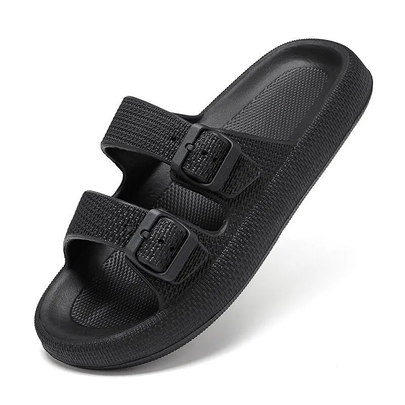 GS Comfy Home | Comfortable huis slippers met verstelbare riempjes voor dames en heren