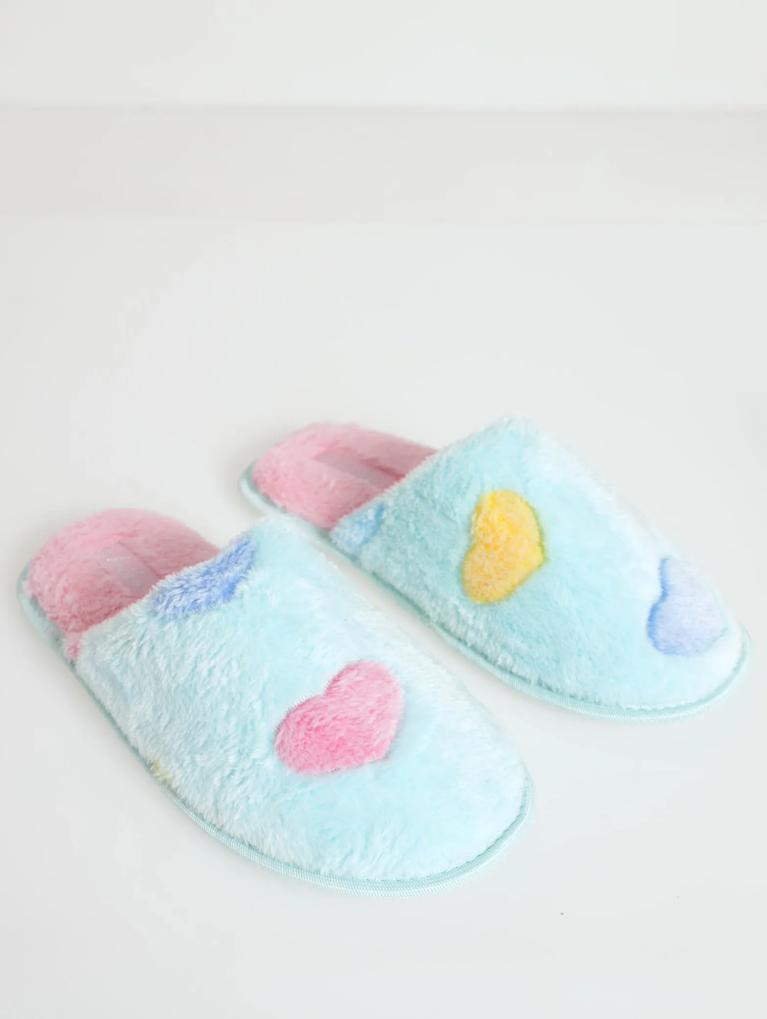Heart Closed Toe Slipper - Mint