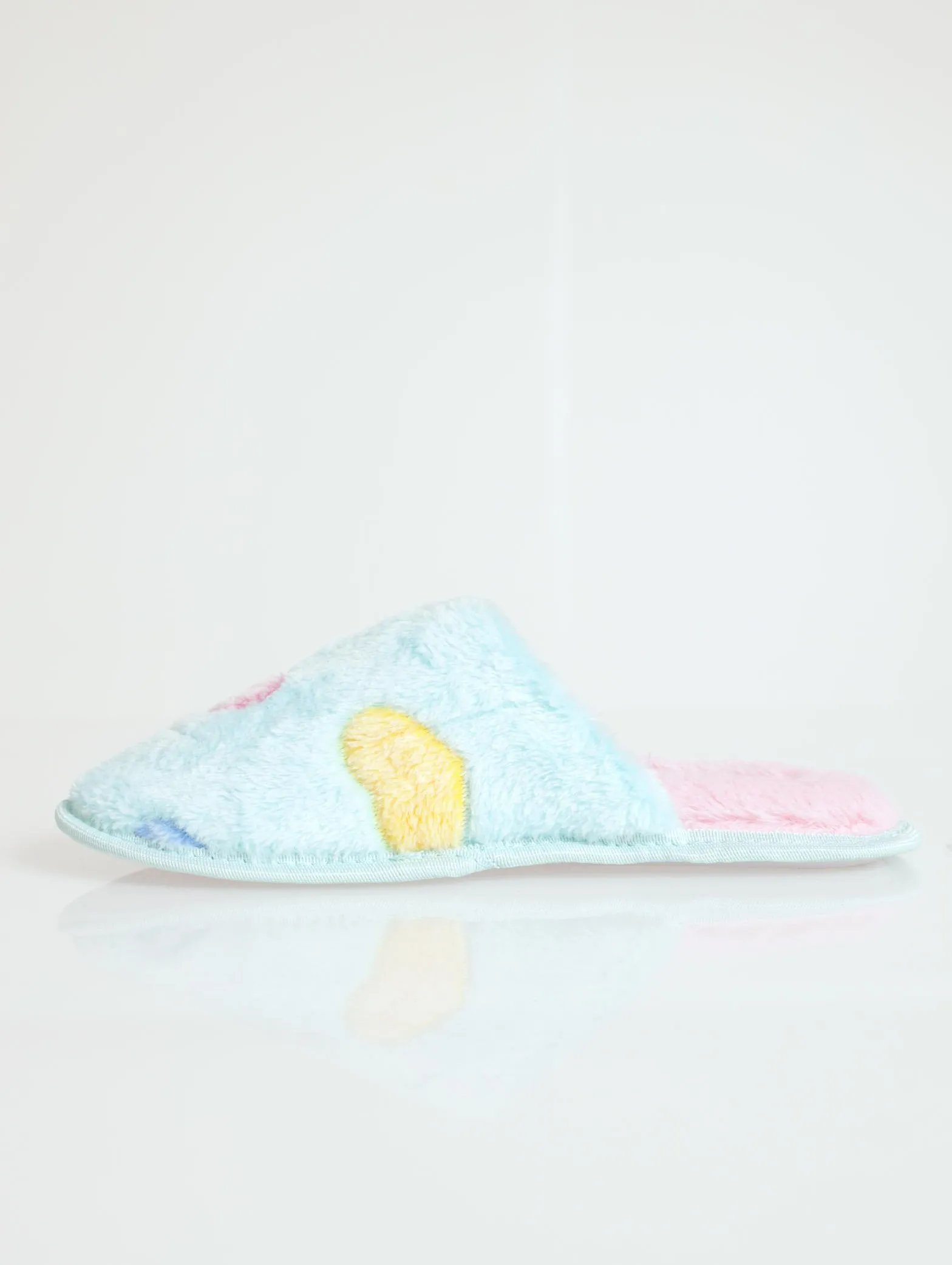 Heart Closed Toe Slipper - Mint