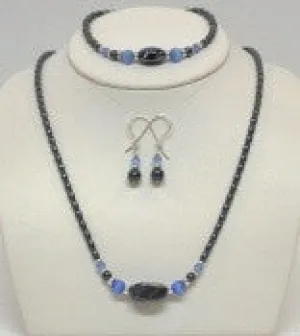 Hemitate Twist Necklace - Necklace, Bracelet & Earring Set