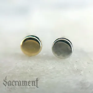 High Polish Gold Disks-Threadless