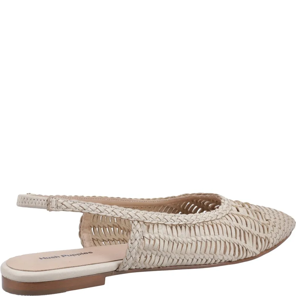 Hush Puppies Dalia Woven Slingback Ballerinas