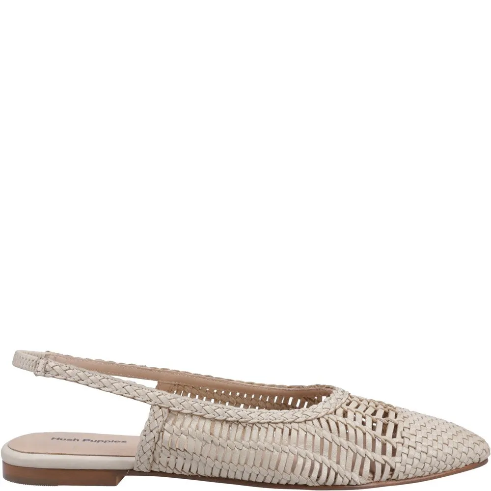 Hush Puppies Dalia Woven Slingback Ballerinas