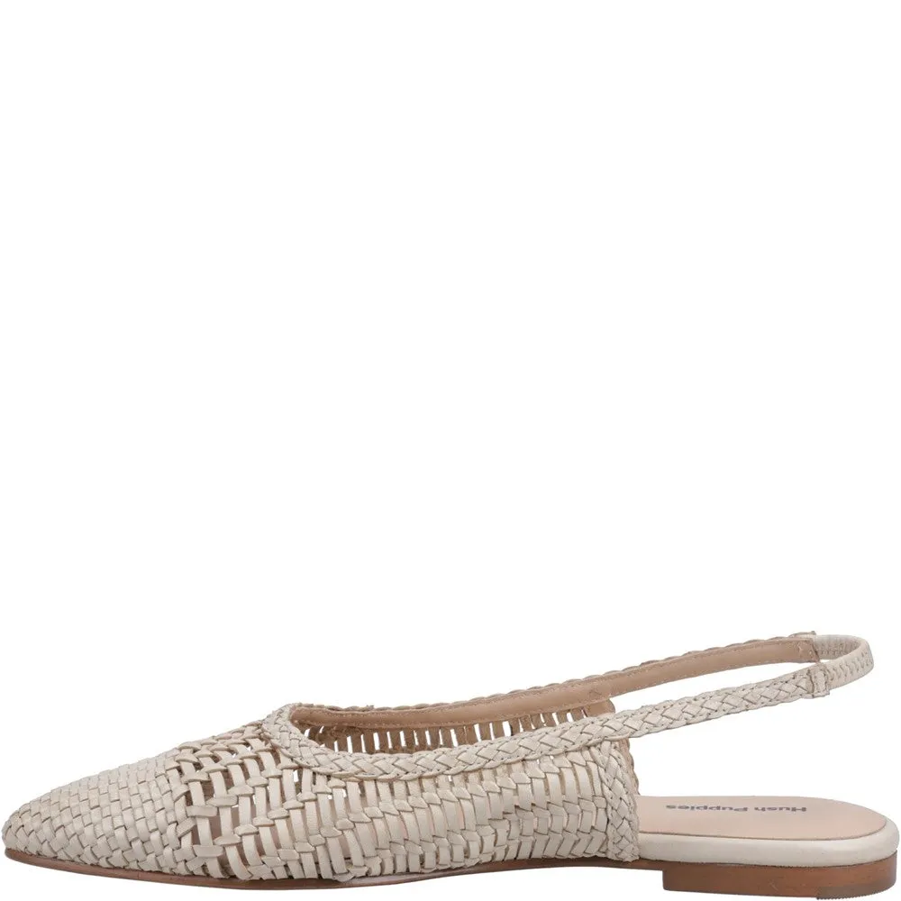 Hush Puppies Dalia Woven Slingback Ballerinas