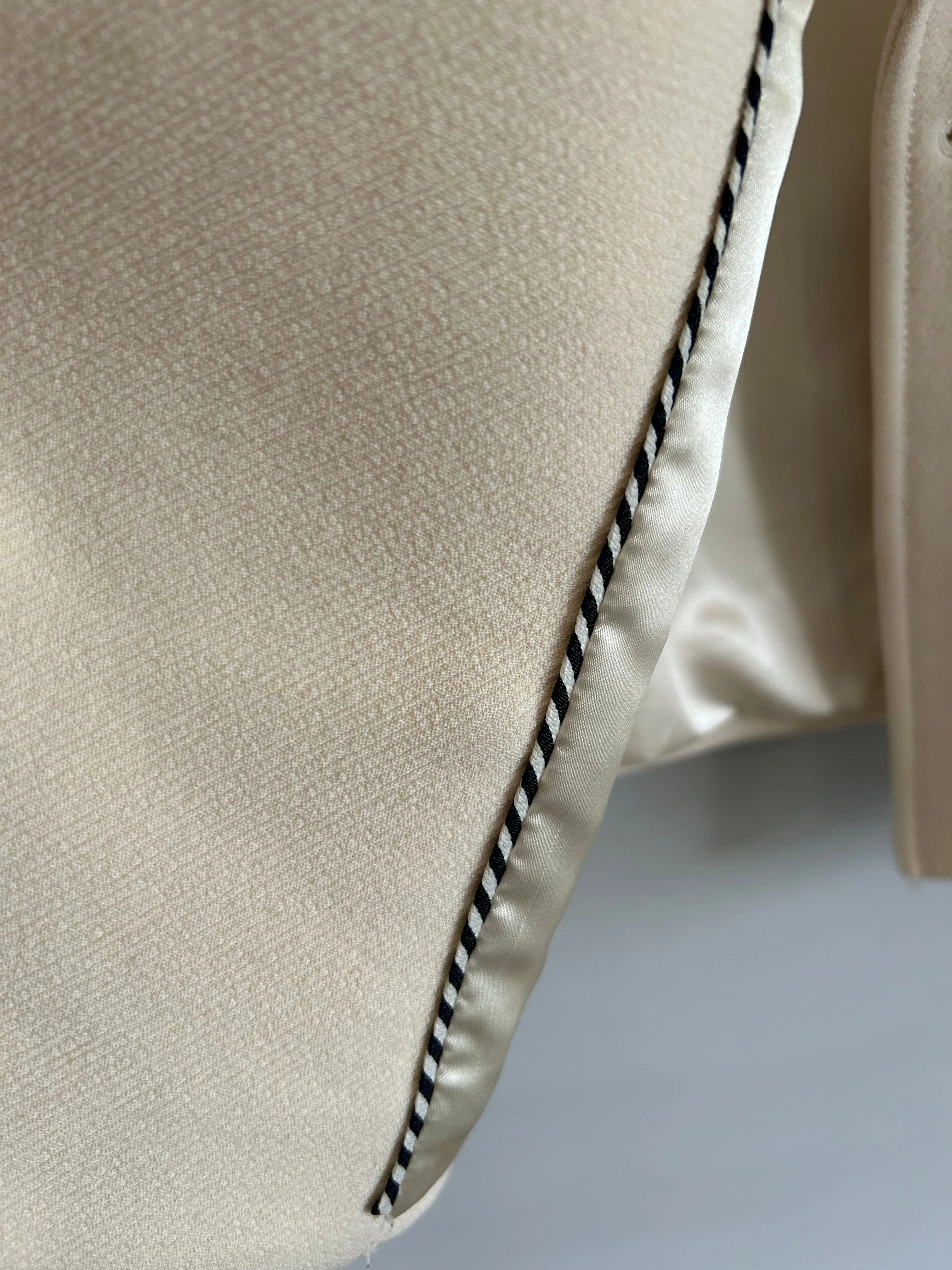 J.Crew Ivory Peacoat jacket Size 8UK
