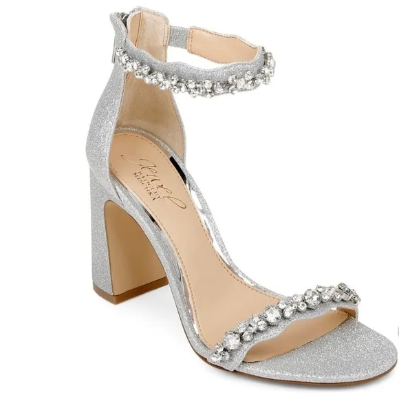 Jewel by Badgley Mischka Odessa Block Heel Sandals Size 8 1/2