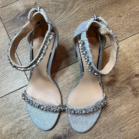 Jewel by Badgley Mischka Odessa Block Heel Sandals Size 8 1/2
