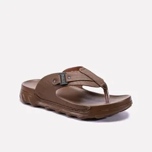 Khaki Comfy Flip Flops Mens 0150962