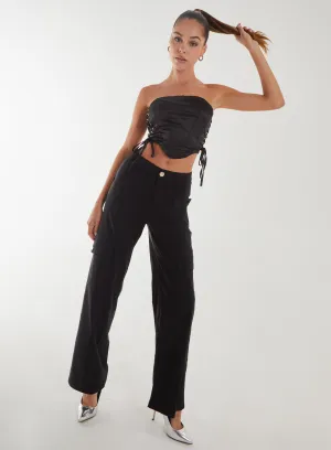 Lace Up Corset Top