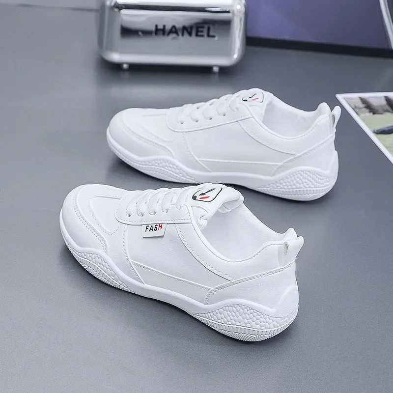 Lace Up Round Toe Flat Athletic