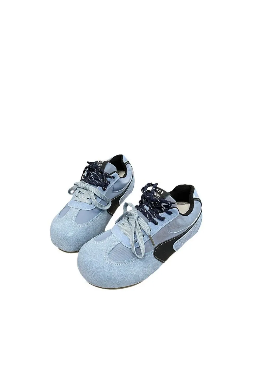 Lace Up Round Toe Flat Sneakers