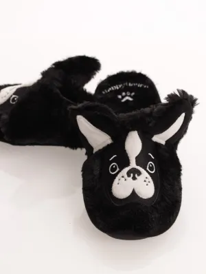 Ladies Happy Hound Slipper - Black