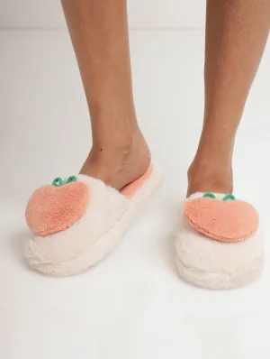 Ladies Just Peachy Slipper - Peach