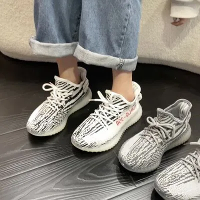 Letter Lace-Up Platform Athletic Shoes