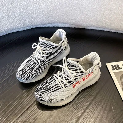 Letter Lace-Up Platform Athletic Shoes