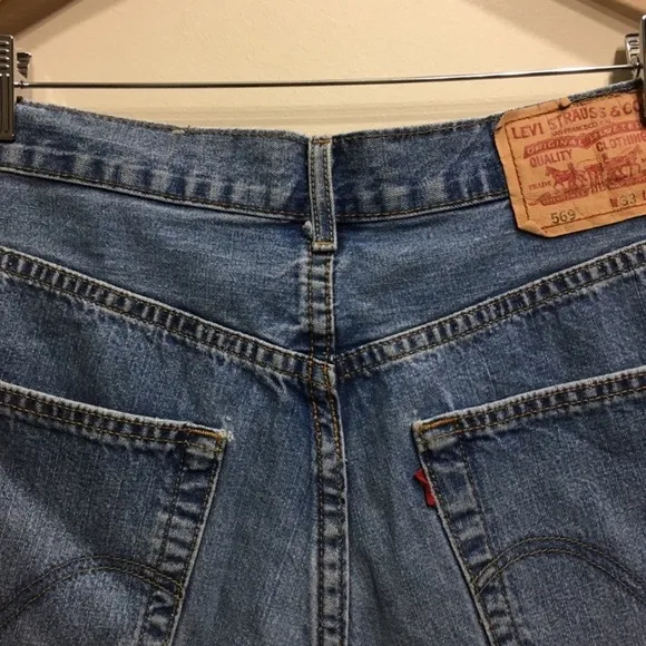 Levis Urban Outfitters Reworked Cutoffs Lace Overlay Sz 33 High Rise