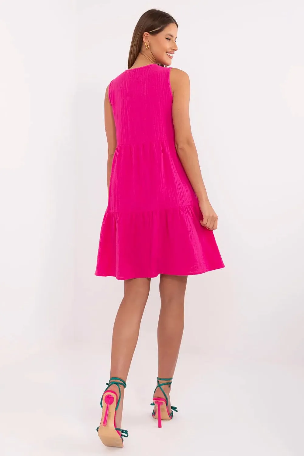 Light summer dress with a flared cut