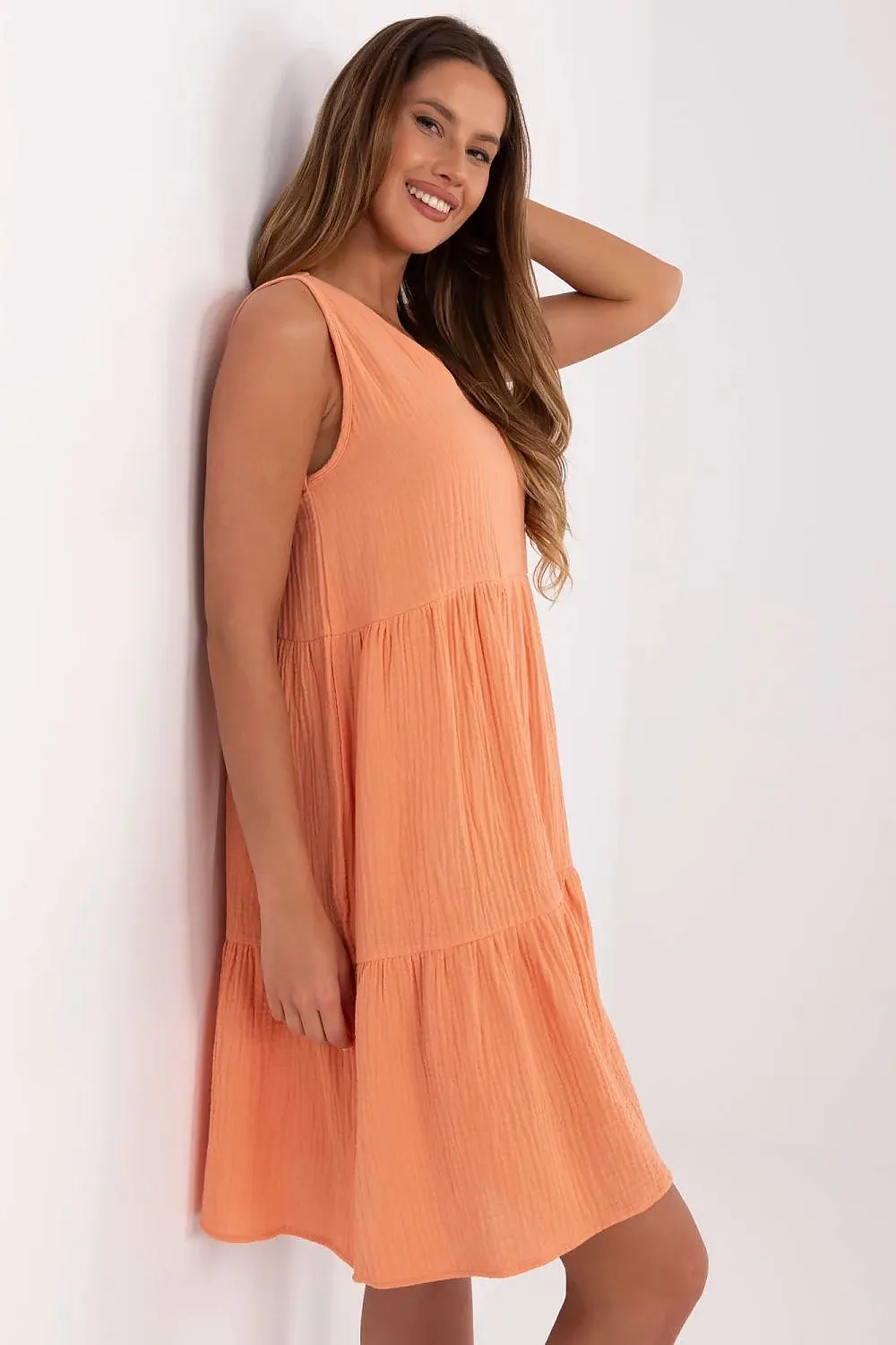Light summer dress with a flared cut