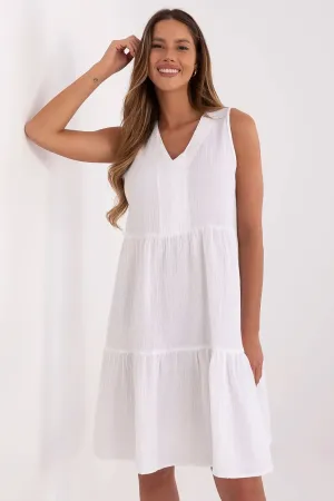 Light summer dress with a flared cut