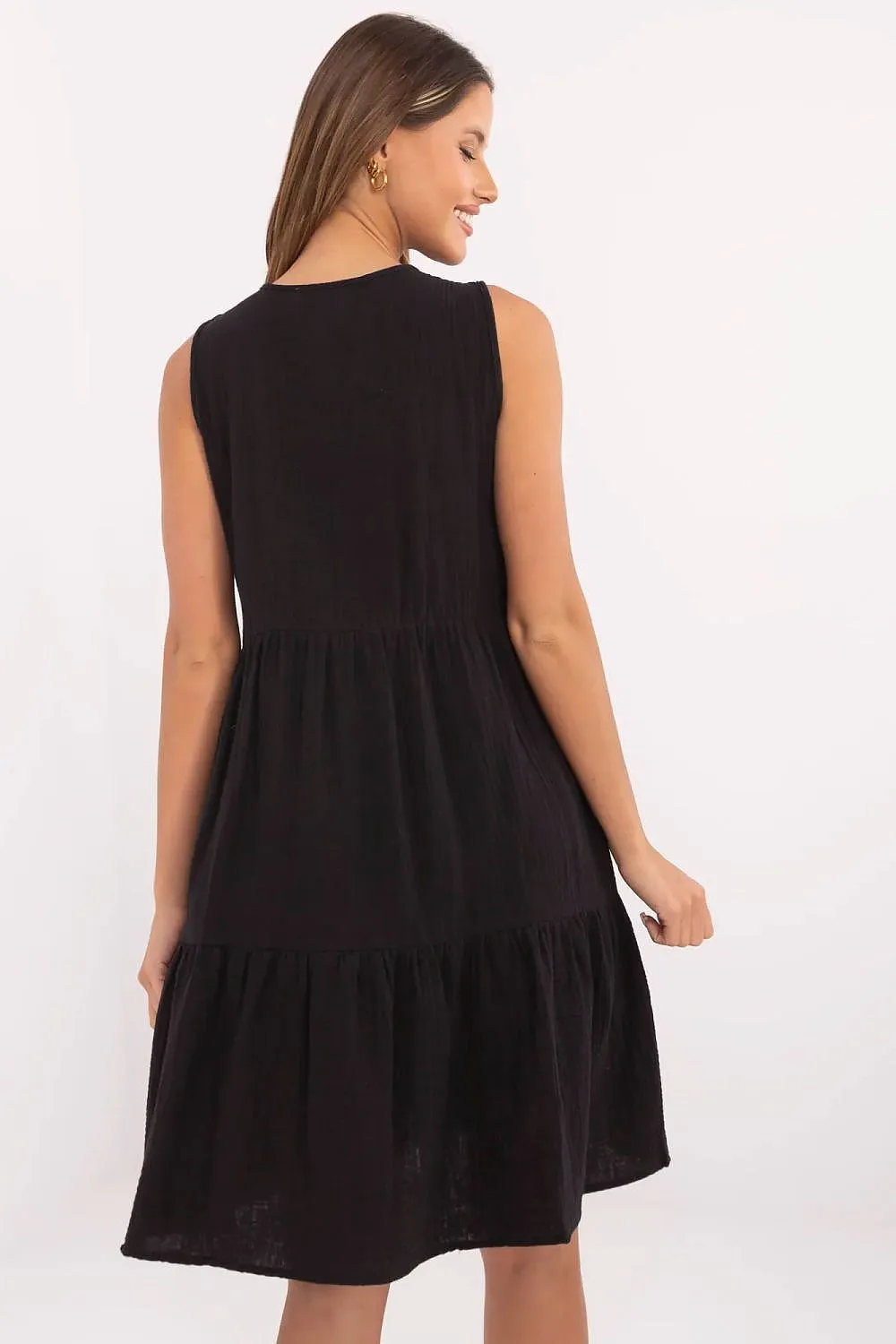 Light summer dress with a flared cut
