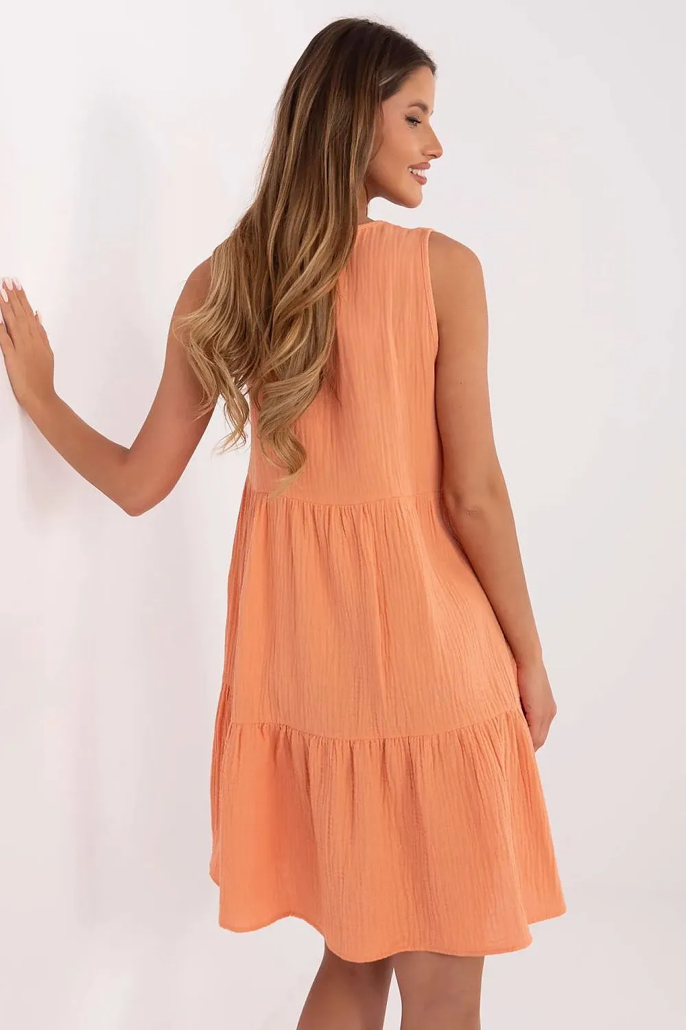 Light summer dress with a flared cut