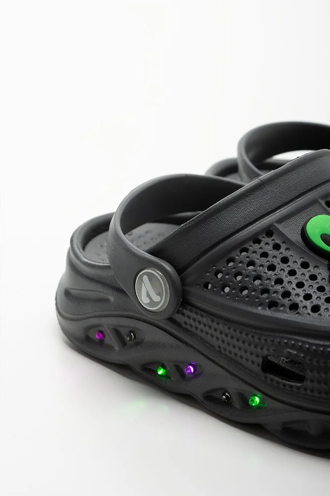 Light Up Clog Dark Grey