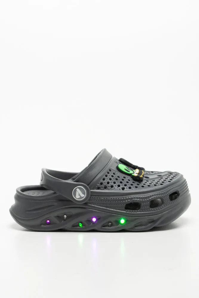 Light Up Clog Dark Grey