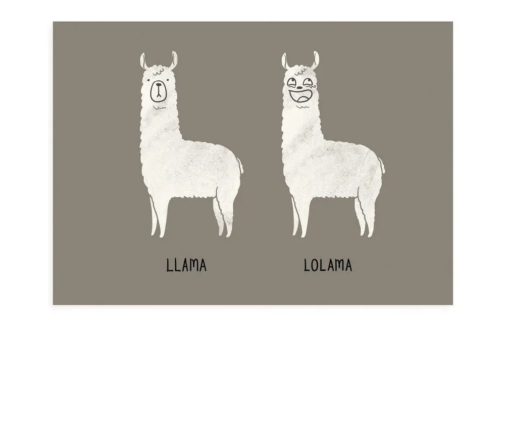 LOLlama Postcard