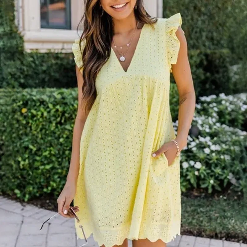 Luciana - Elegant Lace Summer Dress