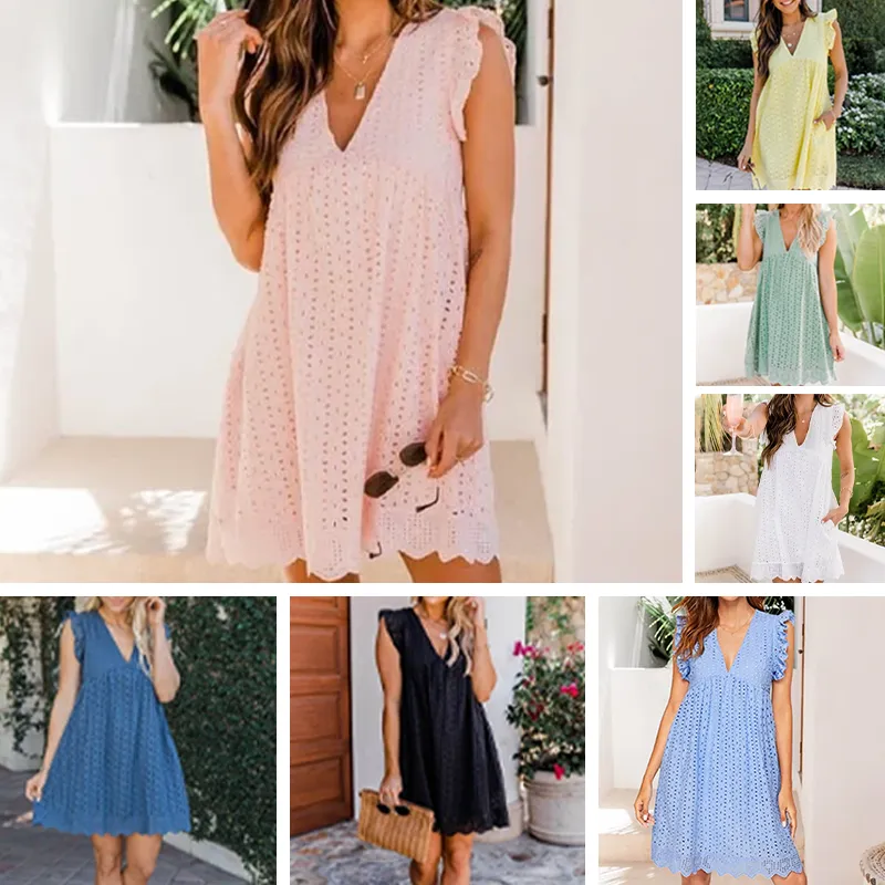 Luciana - Elegant Lace Summer Dress