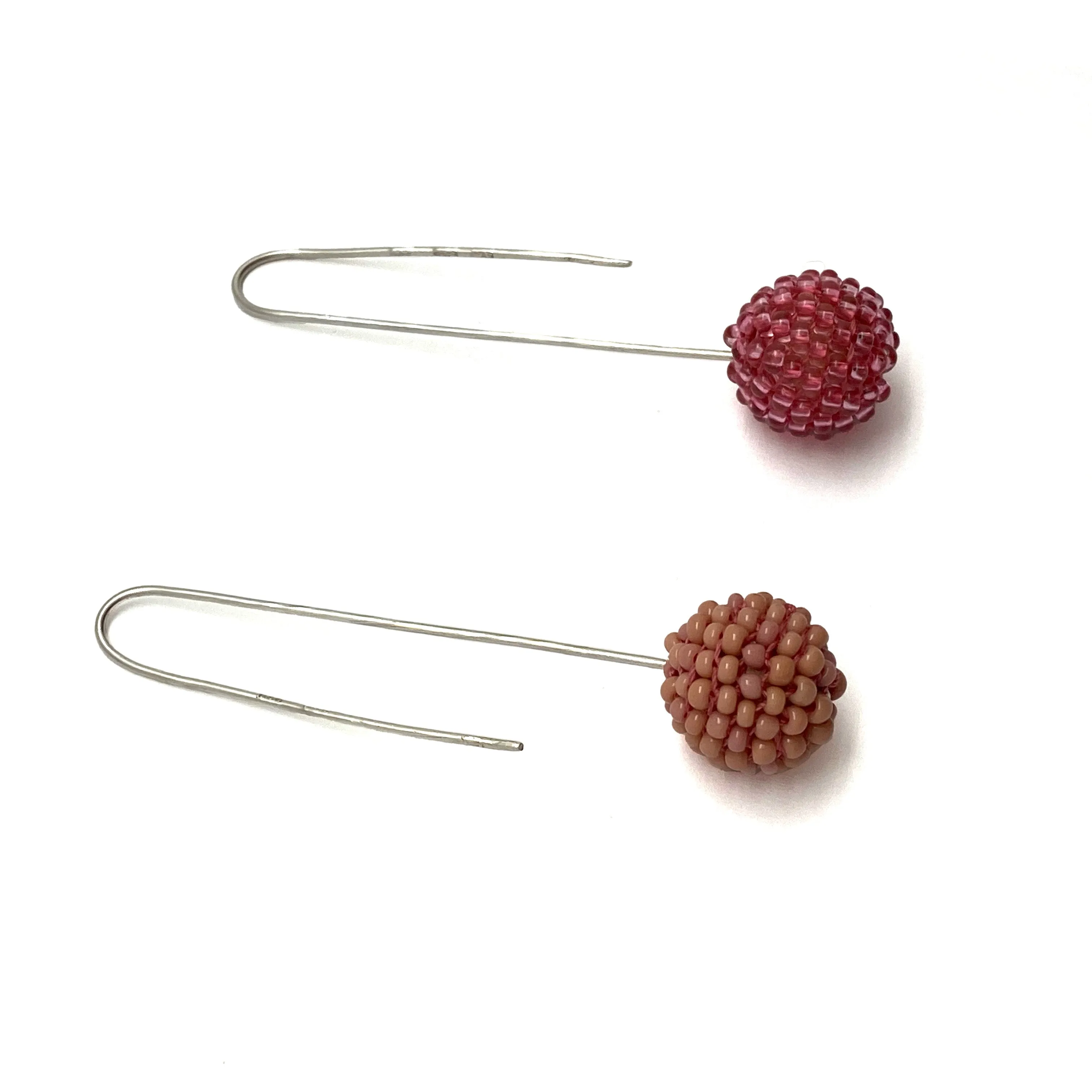 Mauve Bead Earrings