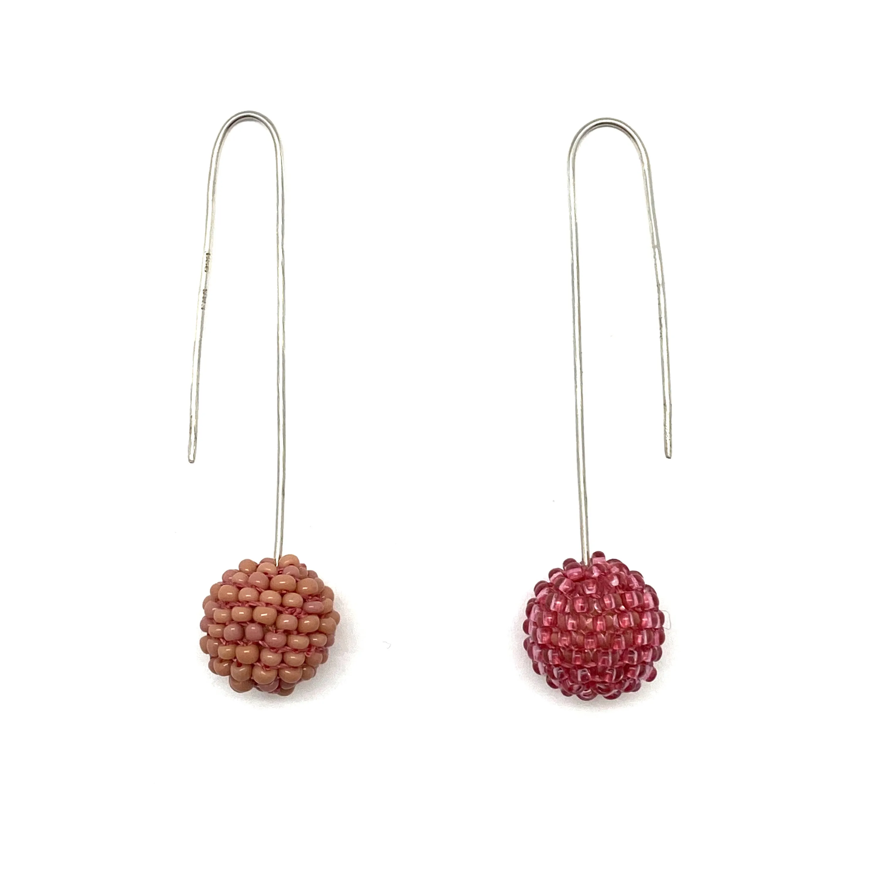 Mauve Bead Earrings