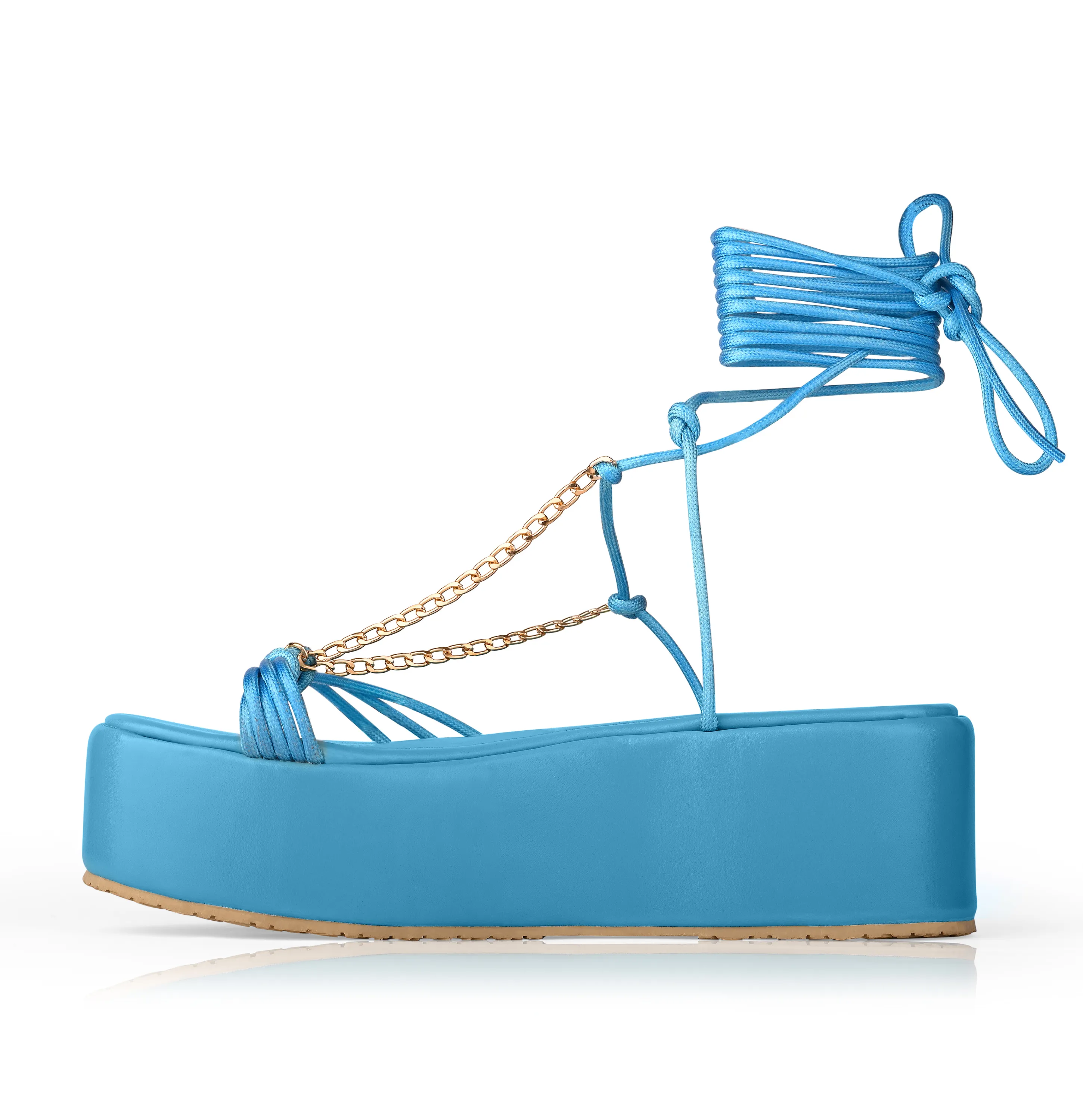 MAYORIYA TEAL SLIPPERS