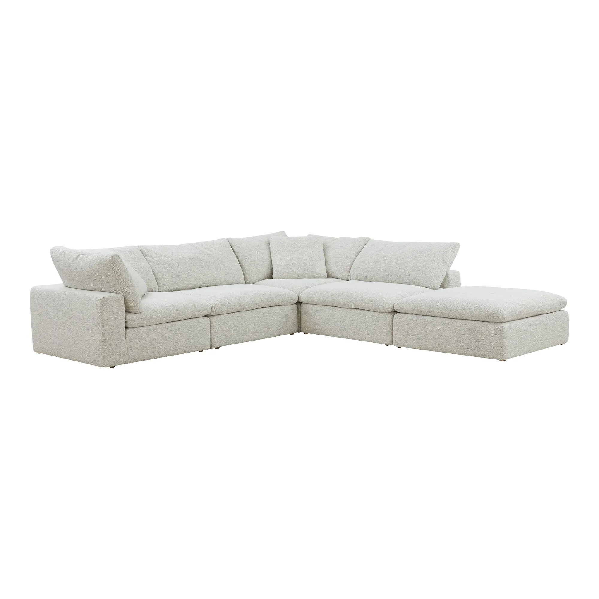 Moe's Home Collection Clay Dream Modular Sectional ~ Coastside Sand Performance Fabric