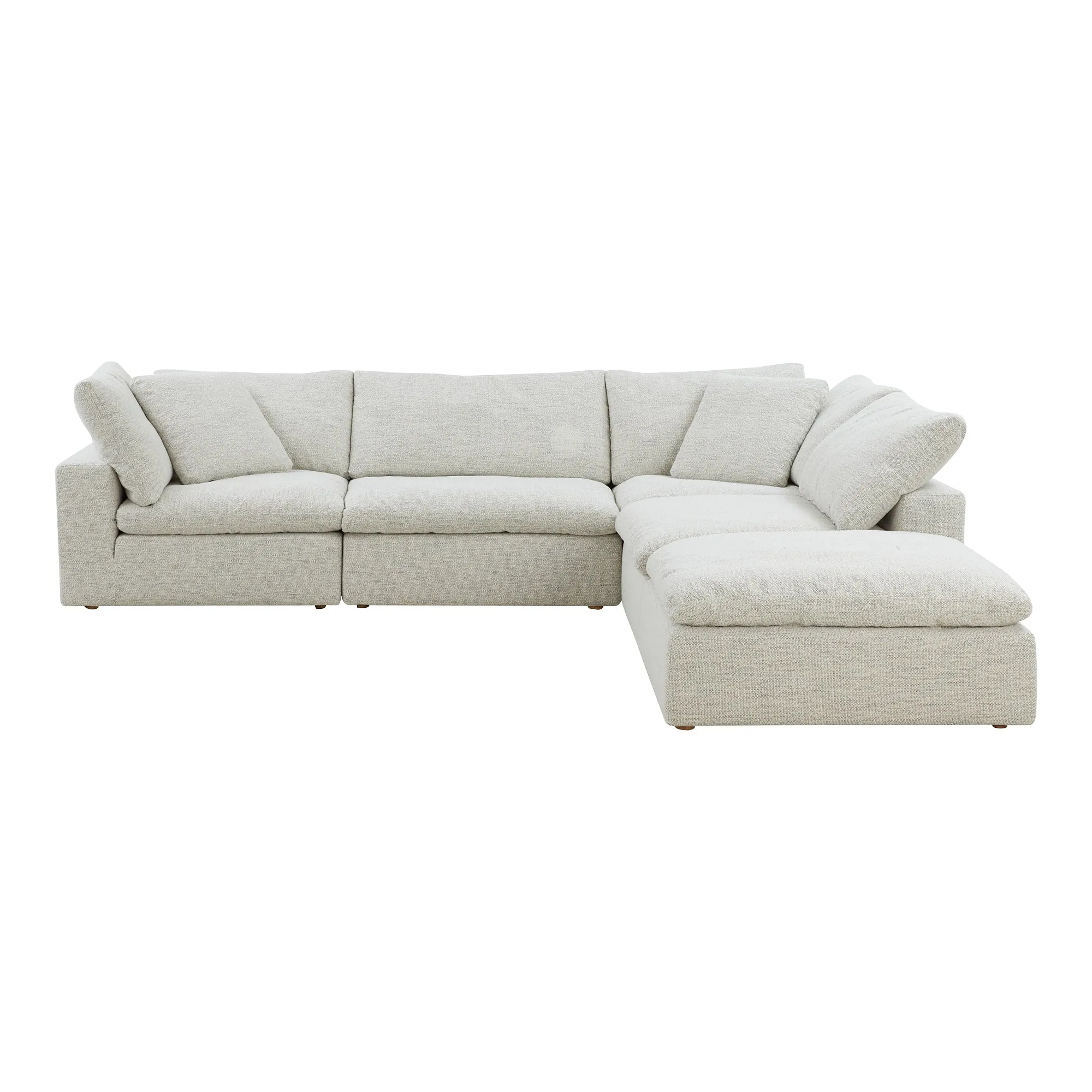 Moe's Home Collection Clay Dream Modular Sectional ~ Coastside Sand Performance Fabric
