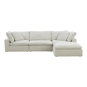 Moe's Home Collection Clay Lounge Modular Sectional ~ Coastside Sand Performance Fabric