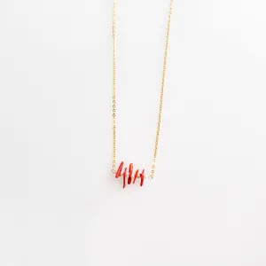 Natural Red Coral Necklace