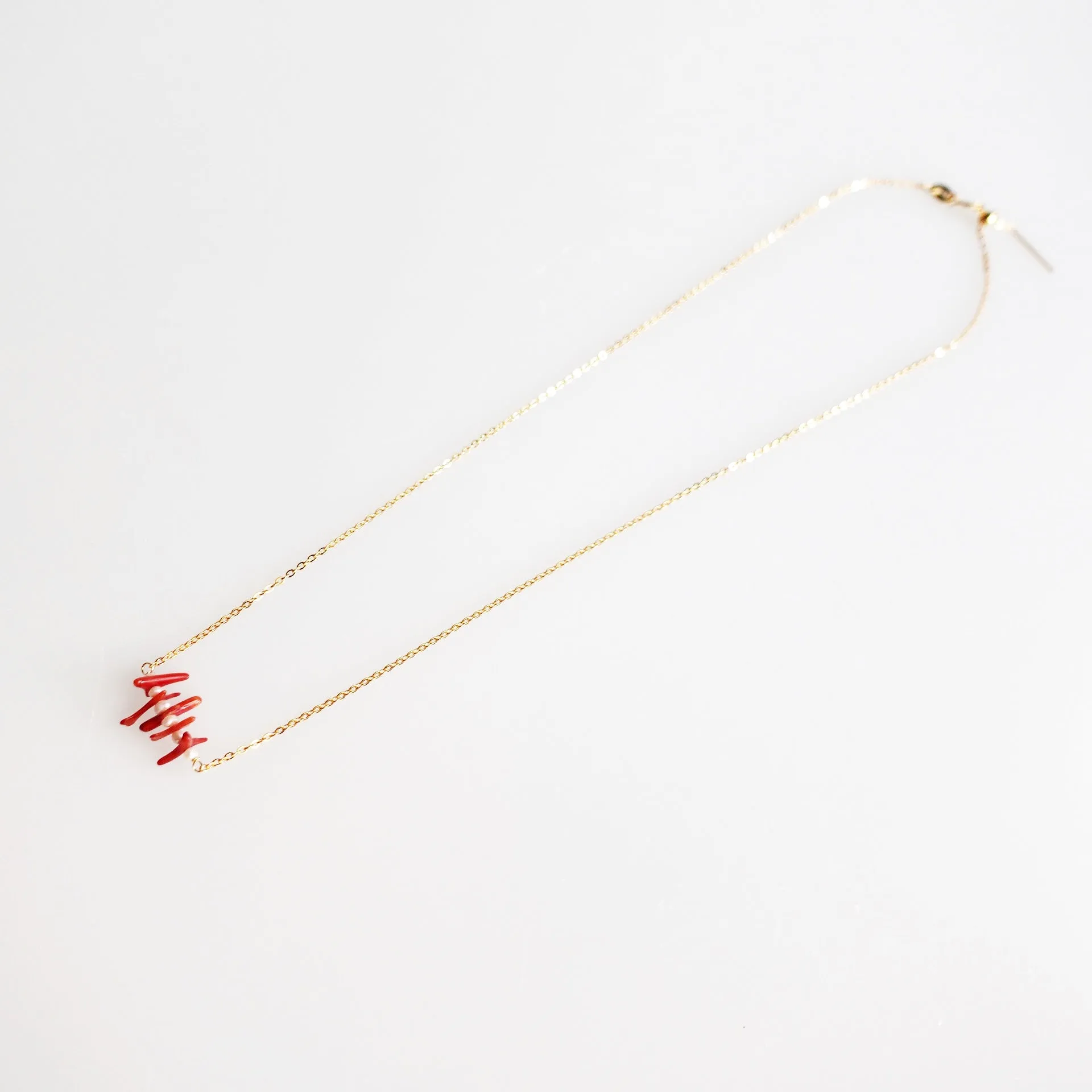 Natural Red Coral Necklace