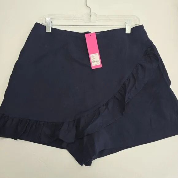 NEW - Lilly Pulitzer - 12 - Faye Skort True Navy Blue