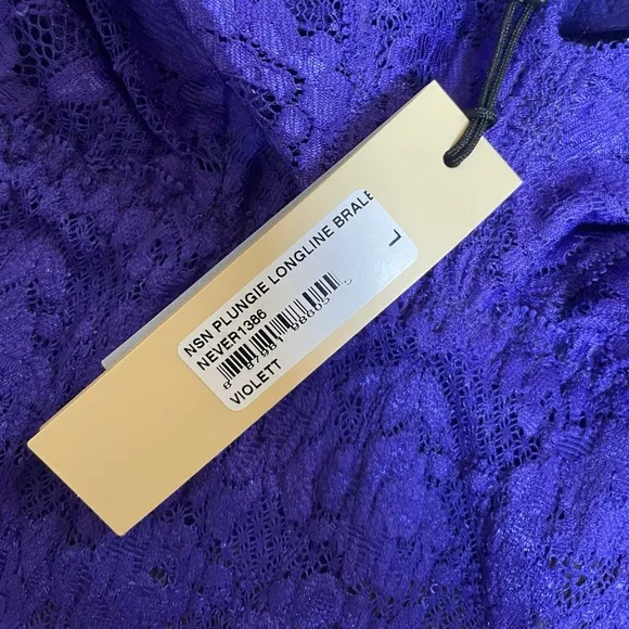 NWT Cosabella Never Say Never Plungie Bralette Violet