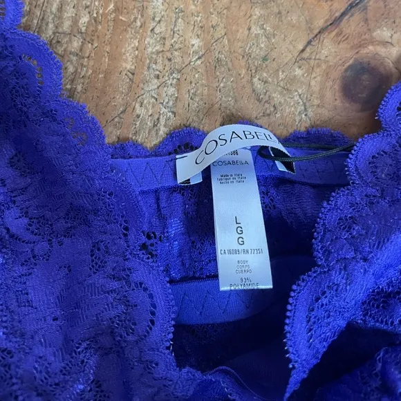 NWT Cosabella Never Say Never Plungie Bralette Violet