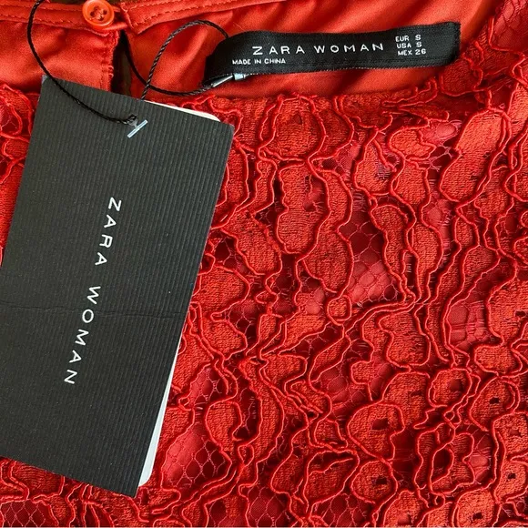 NWT Zara | Allover Lace Mini Dress