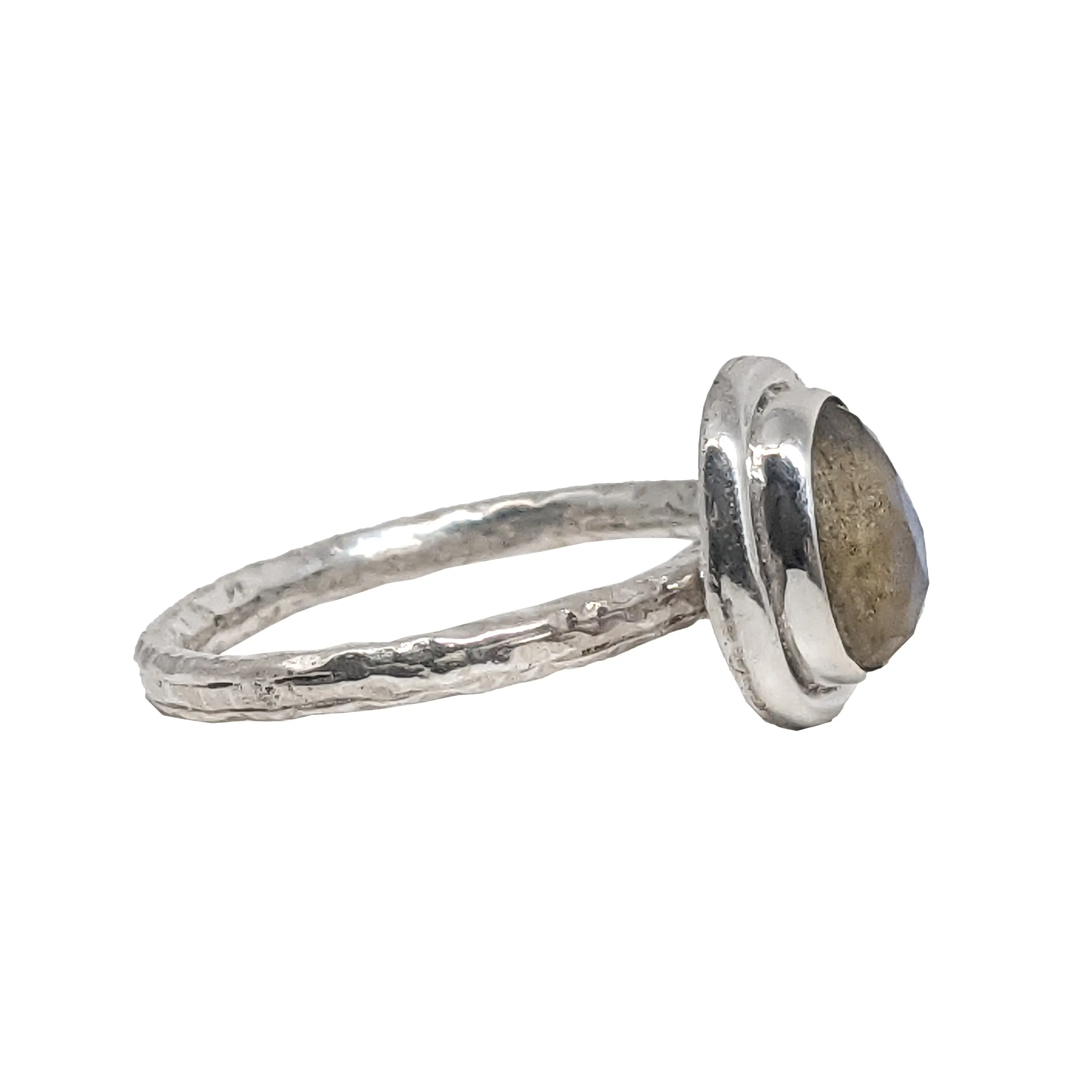 Organic Labradorite Candy Ring in Sterling Silver by Sarah Richardson