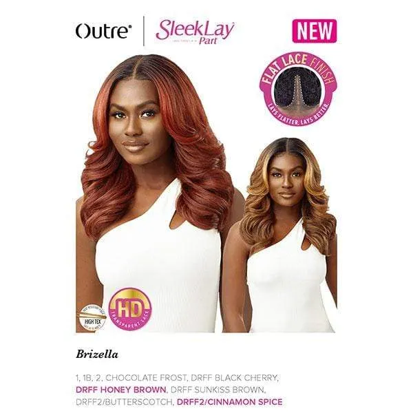 Outre Synthetic Sleeklay Part HD Lace Front Wig - BRIZELLA