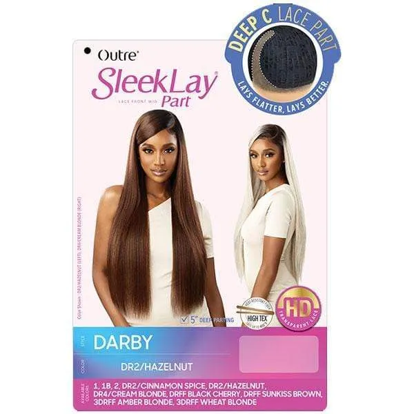 Outre Synthetic Sleeklay Part HD Lace Front Wig - DARBY