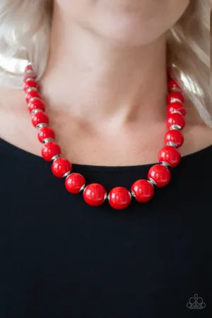 Paparazzi Everyday Eye Candy Necklace Red