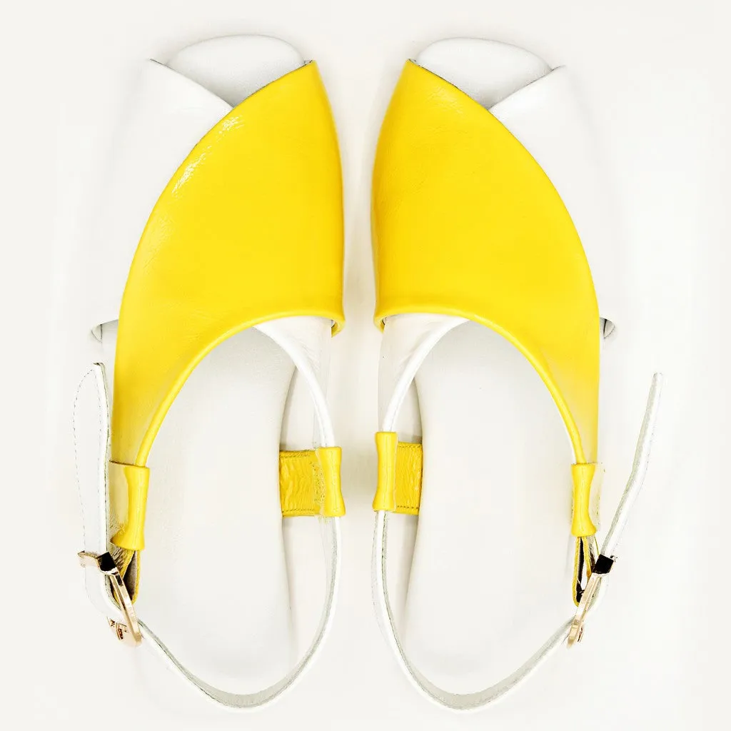 Peshawari Delight - Lime Light - Leather Sandals