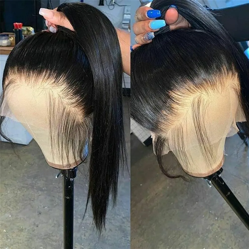 Premium Brazilian Body Wave 360 Lace Frontal Human Hair Wig with Baby Hair up to 34in.